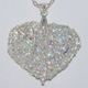 Corazon de cristal - Plata 1000, 925 y vidrios boreales
