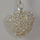 Corazones de cristal - Plata 1000, 925, cristales y vidrios boreales