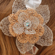 Princesa - Plata 925, 1000 y cobre con cristales swarovski, Rodinado y ba�ado en oro rojo
